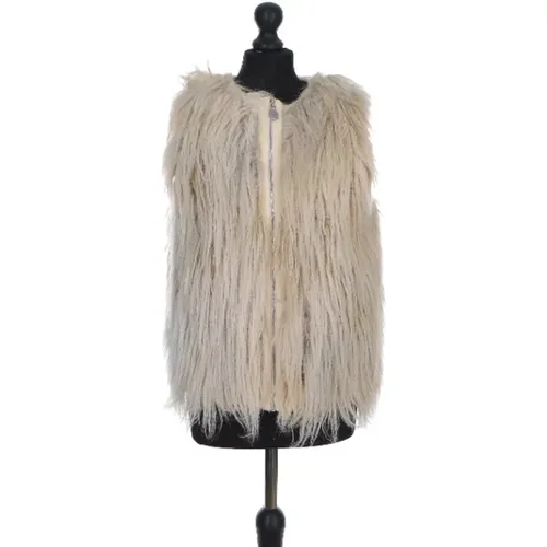 Excellent Condition Faux Fur Vest , female, Sizes: M - Chanel Vintage - Modalova