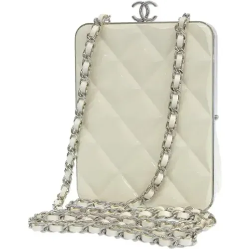Gebrauchte Weiße Leder Chanel Crossbody Tasche - Chanel Vintage - Modalova