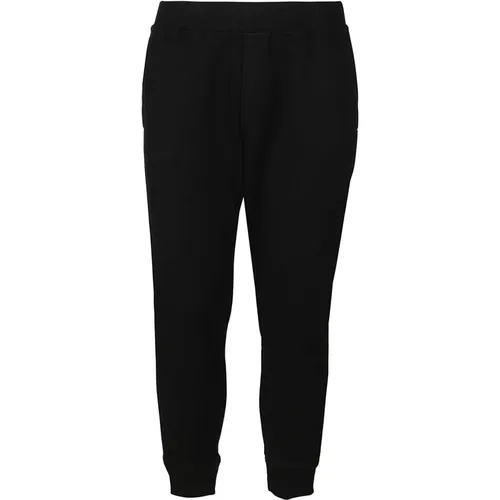 Schwarze Baumwoll-Sport-Sweatpants , Herren, Größe: XL - Dsquared2 - Modalova