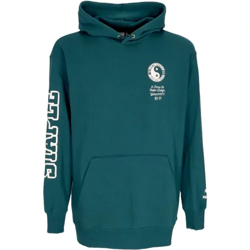 Light Hoodie Men Staple Malachite , male, Sizes: L, S, XL - Puma - Modalova