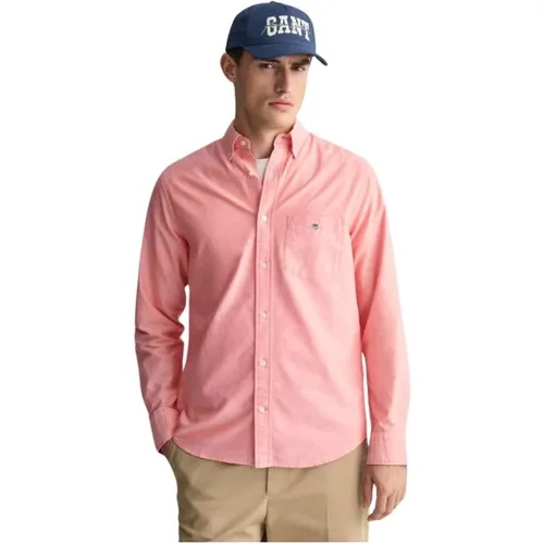 Casual Shirts , male, Sizes: 3XL, 2XL, L, M - Gant - Modalova