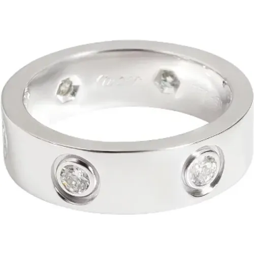 Pre-owned White Gold rings , female, Sizes: ONE SIZE - Cartier Vintage - Modalova