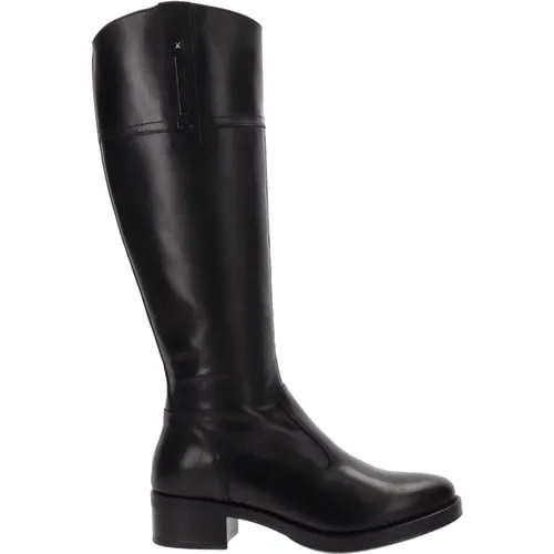 Leather Womens Boots, Sophisticated Style , female, Sizes: 5 UK, 3 UK, 4 UK - Nerogiardini - Modalova