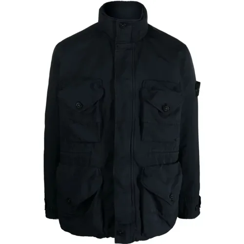 David-TC Primaloft® P.u.r.e™ Field Jacket Navy , male, Sizes: XL - Stone Island - Modalova