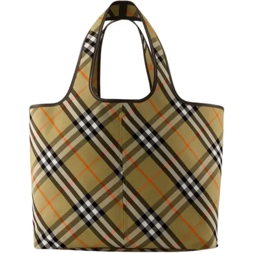 Cotton Shopper Bag , female, Sizes: ONE SIZE - Burberry - Modalova