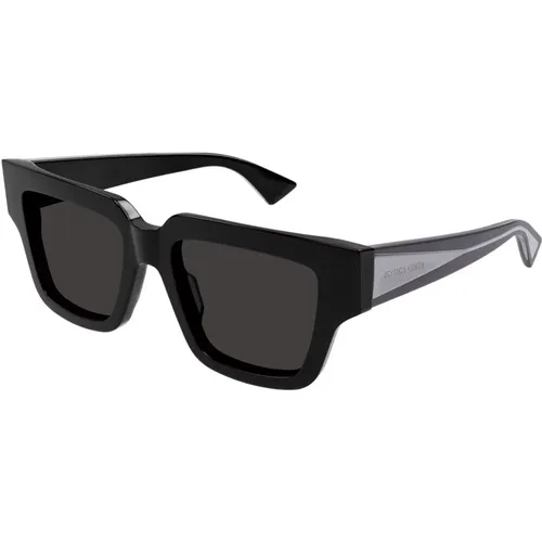 Oversized Rectangular Sunglasses Bv1276S 001 , female, Sizes: 52 MM - Bottega Veneta - Modalova