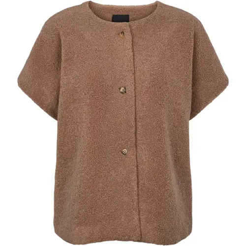 Cardigan , female, Sizes: L - Sand - Modalova