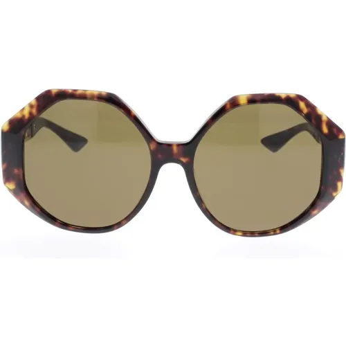 Square Oversized Sunglasses with Chain Detail , unisex, Sizes: 59 MM - Versace - Modalova