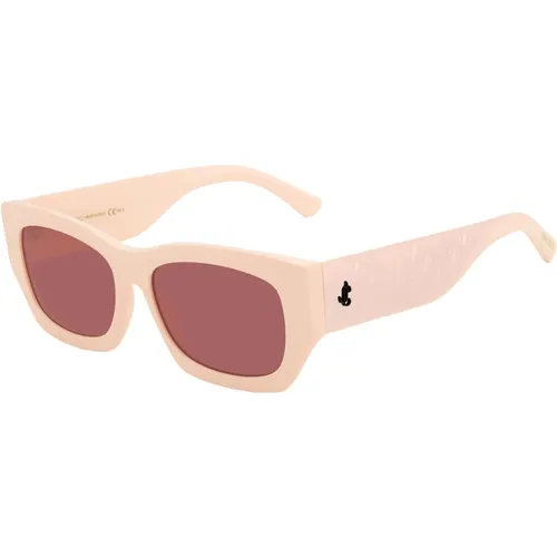 Ivory/Burgundy Cami/S Sunglasses , female, Sizes: 56 MM - Jimmy Choo - Modalova