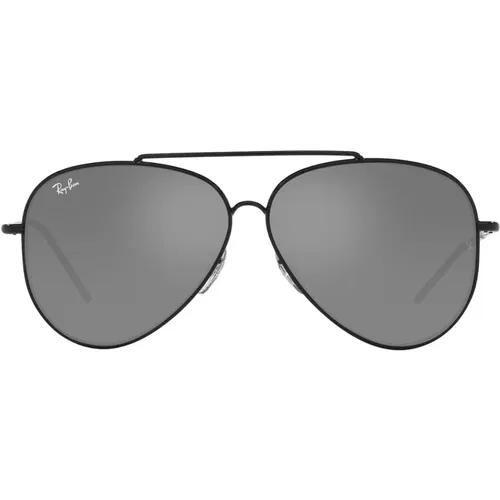 Revolutionäre Sonnenbrille mit Aviator-Rahmen und silbernen verspiegelten Gläsern,Sunglasses - Ray-Ban - Modalova