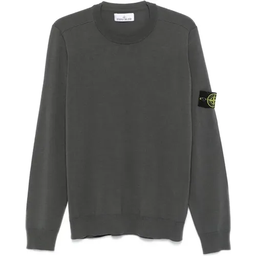 Lässiger Strickpullover , Herren, Größe: L - Stone Island - Modalova