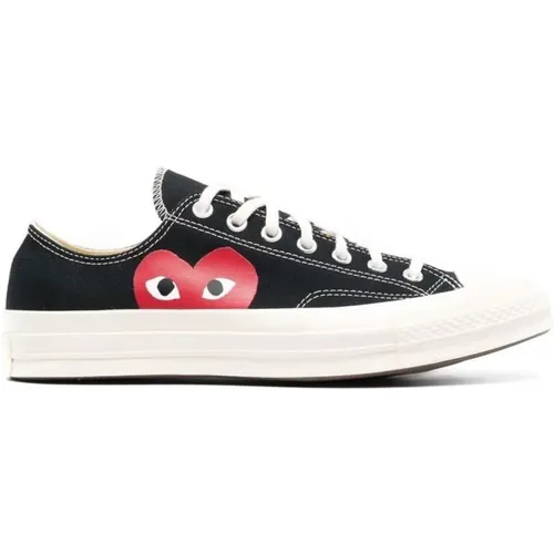 Bug-Eyed Heart Logo Sneakers , male, Sizes: 7 UK, 5 UK, 8 UK, 9 UK, 8 1/2 UK - Comme des Garçons Play - Modalova