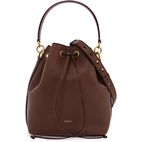 Drawstring Bucket Bag with Ribbon Handle , female, Sizes: ONE SIZE - Bally - Modalova