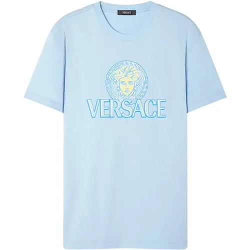 T-Shirt , male, Sizes: XL, S, L - Versace - Modalova
