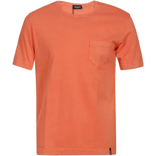 T-Shirt Pocket , male, Sizes: XL - Drumohr - Modalova