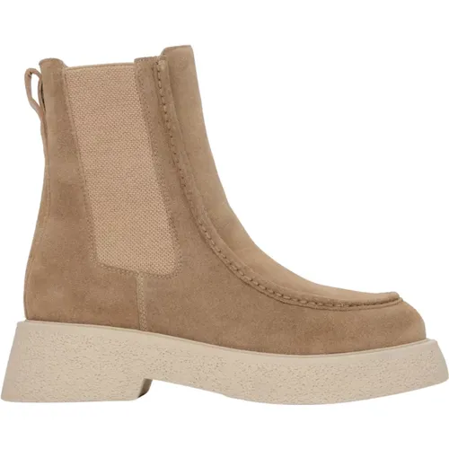 Women's Chelsea Boots made of Italian Genuine Velour Er00116051 , female, Sizes: 6 UK - Estro - Modalova