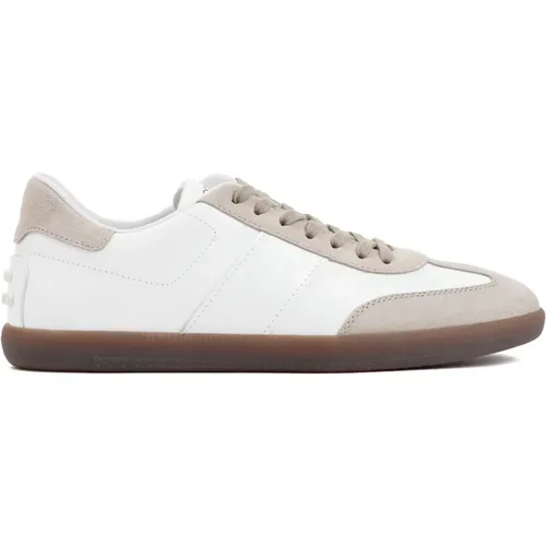 Leather Sneakers Ss24 , male, Sizes: 8 1/2 UK - TOD'S - Modalova