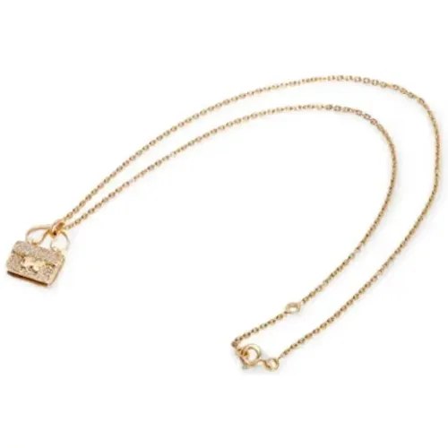 Pre-owned Rose Gold necklaces , female, Sizes: ONE SIZE - Hermès Vintage - Modalova