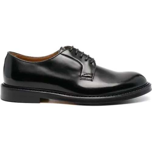 Schwarze Derby Lace Up Horse Schuhe , Herren, Größe: 44 EU - Doucal's - Modalova