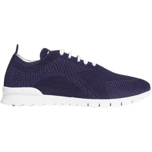 Marineblaue Gestrickte Laufschuhe , Damen, Größe: 39 1/2 EU - Kiton - Modalova