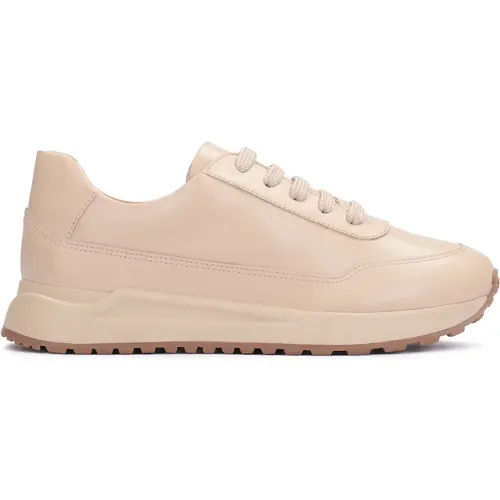 Damen hellbeige Ledersneaker , Damen, Größe: 36 EU - Kazar - Modalova