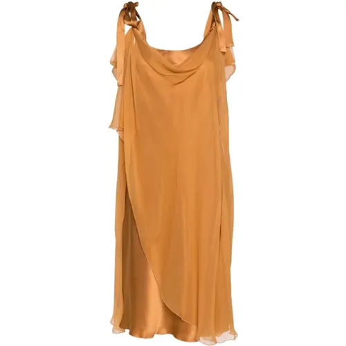 Braunes Kleid für Frauen - alberta ferretti - Modalova