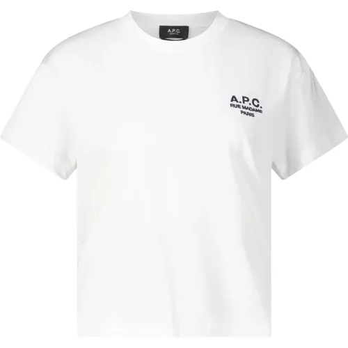 Logo-besticktes T-Shirt , Damen, Größe: L - A.P.C. - Modalova