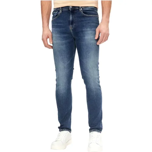 Dunkle Skinny Jeans Blau - Calvin Klein - Modalova