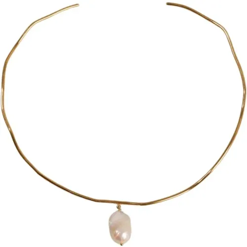 Tahiti Barock Perlen Choker Halskette , Damen, Größe: ONE Size - Malababa - Modalova