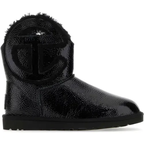 Logo Mini Crinkle Ankle Boots , female, Sizes: 2 UK, 1 UK - Ugg - Modalova