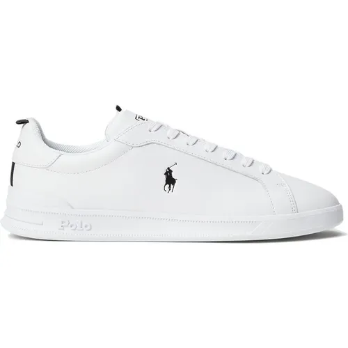 Heritage Court 2 Leder Sneakers , Herren, Größe: 44 EU - Polo Ralph Lauren - Modalova