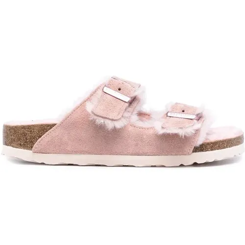 Shearling Sandals , female, Sizes: 3 UK - Birkenstock - Modalova