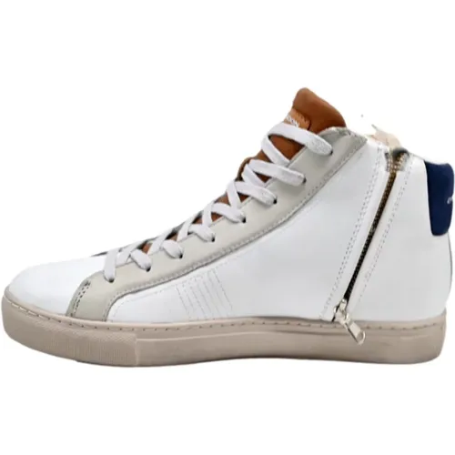 High Top Essential Sneakers in Brown Blue , male, Sizes: 11 UK - Crime London - Modalova