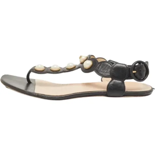 Pre-owned Leather sandals , female, Sizes: 2 UK - Gucci Vintage - Modalova