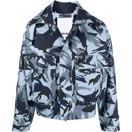 Leichte Camo Jacke , Herren, Größe: M - Kenzo - Modalova