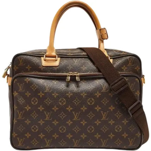 Pre-owned Coated canvas briefcases , female, Sizes: ONE SIZE - Louis Vuitton Vintage - Modalova