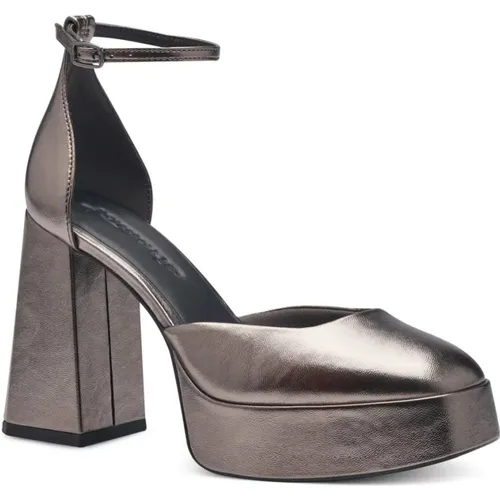 Elegant Closed Metallic Pumps , female, Sizes: 4 UK - tamaris - Modalova