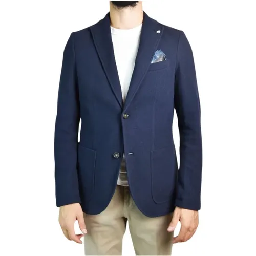 Two-Button Jacket with Lapels , male, Sizes: S - Manuel Ritz - Modalova