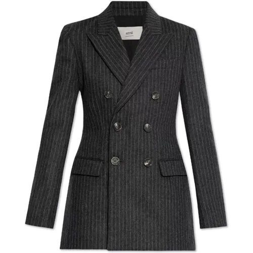 Wool blazer , female, Sizes: S, XS - Ami Paris - Modalova