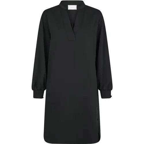 Elegant Crepe Dress , female, Sizes: L, XS, M, S, XL - NEO NOIR - Modalova