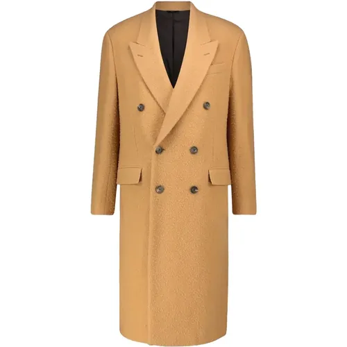 Classic Wool Double-Breasted Coat for Men , male, Sizes: M - Fendi - Modalova