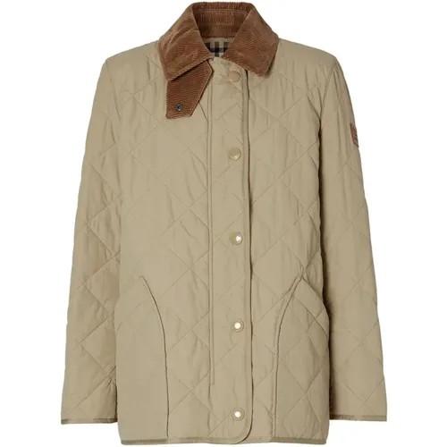 Diamond-Quilted Barn Jacket , female, Sizes: S, XL, XS, L - Burberry - Modalova