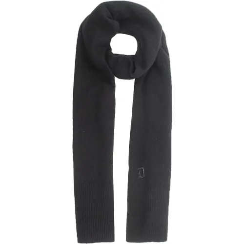 Cashmere Scarf with Logo , male, Sizes: ONE SIZE - Dondup - Modalova