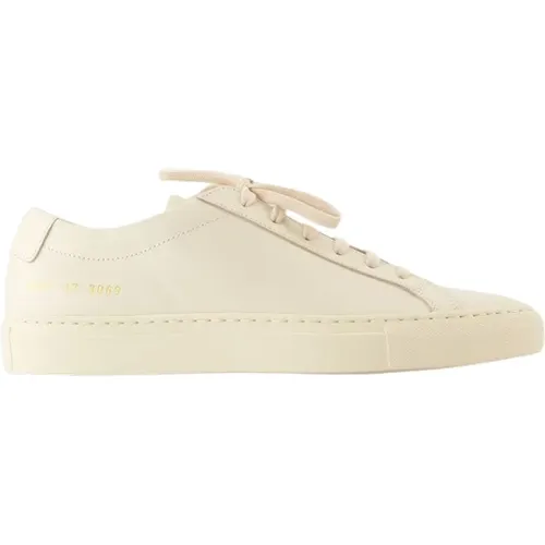 Weiße Leder Low Top Sneakers , Damen, Größe: 40 EU - Common Projects - Modalova