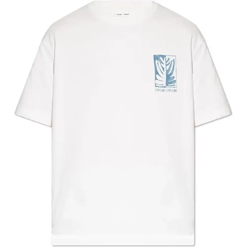Sawind bedrucktes T-Shirt , unisex, Größe: L - Samsøe Samsøe - Modalova