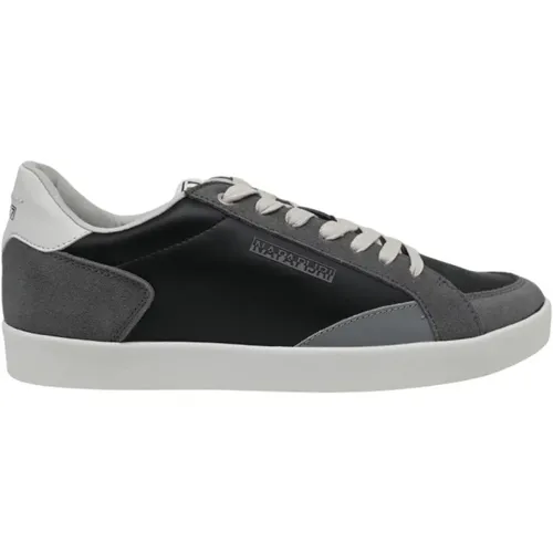 Black Grey Clover Sneakers , male, Sizes: 10 UK, 9 UK, 7 UK, 8 UK - Napapijri - Modalova