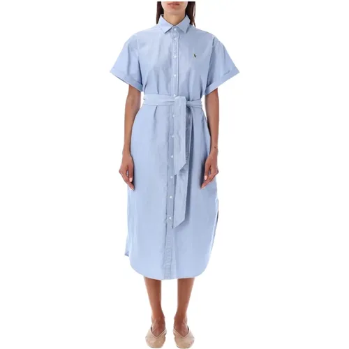 Blaues Oxford-Hemd Kleid Damenbekleidung - Ralph Lauren - Modalova