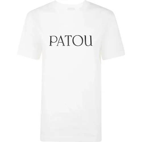 Weißes Essential T-Shirt , Damen, Größe: L - Patou - Modalova