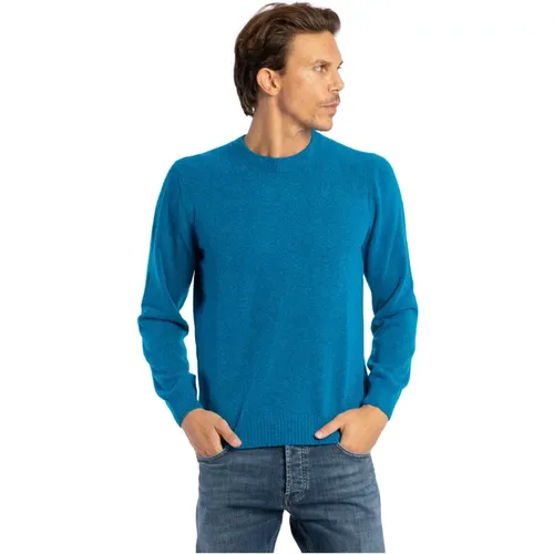 Bouclé Crew-neck Sweater , Herren, Größe: XL - Gran Sasso - Modalova