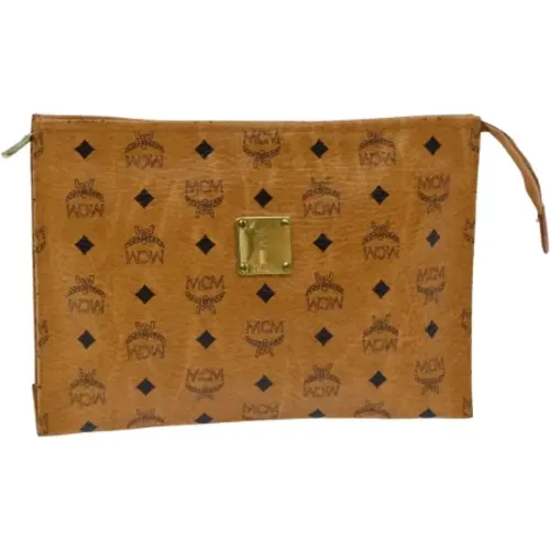 Pre-owned Canvas clutches , female, Sizes: ONE SIZE - MCM Pre-owned - Modalova